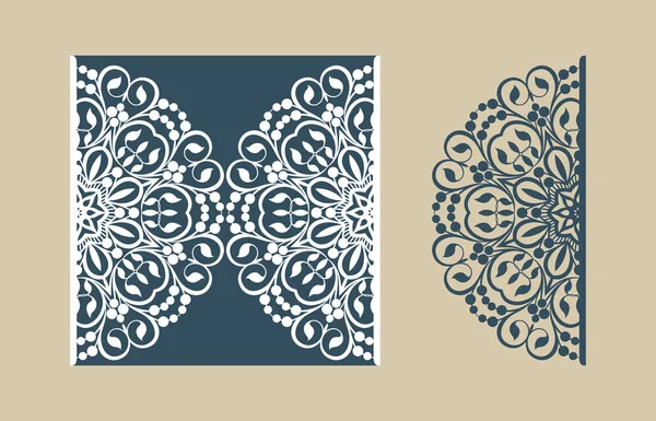 Şablon tebrik kartı Ajur desenli