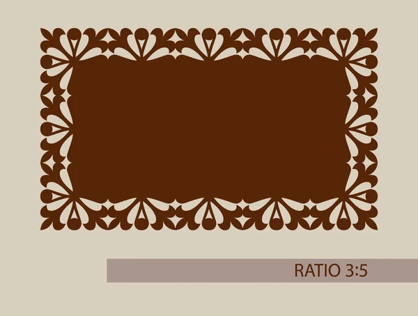 El patrón de plantilla para el corte por láser panel decorativo — Vector de stock