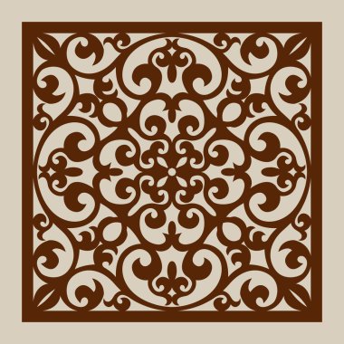 The template pattern for laser cutting decorative panel