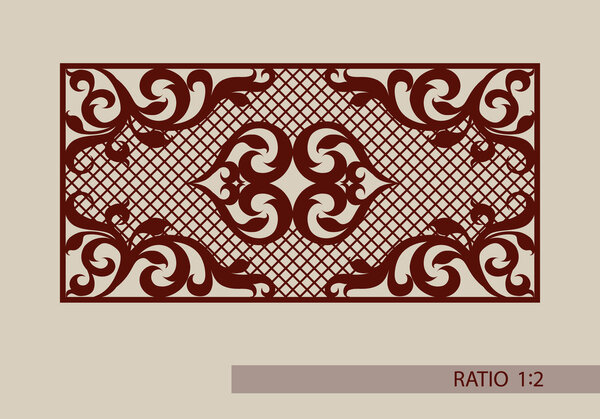 The template pattern for laser cutting decorative panel