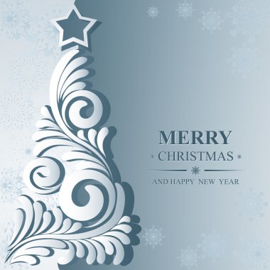 Poster neşeli Noel ve mutlu yeni yıl