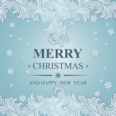 Poster neşeli Noel ve mutlu yeni yıl