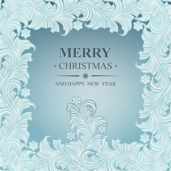 Poster Merry Christmas and Happy New Year — Stock Vector