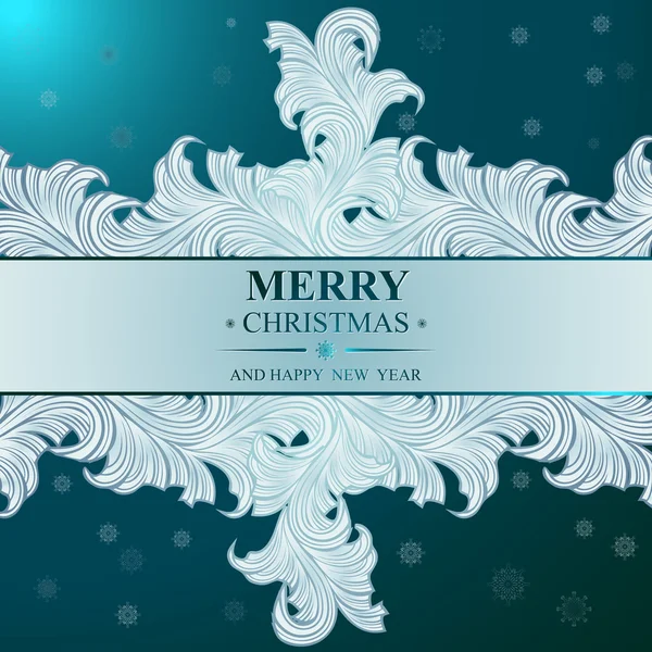 Poster Merry Christmas and Happy New Year — Stock Vector