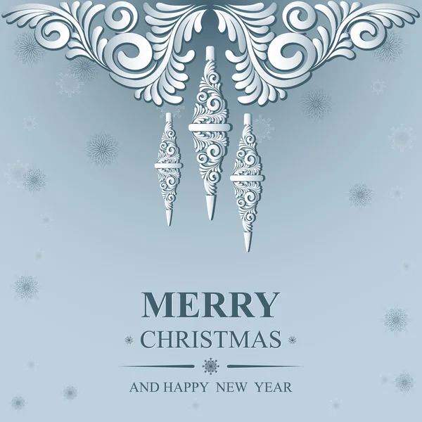 Poster Merry Christmas and Happy New Year