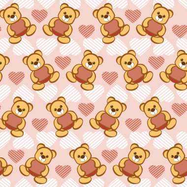 Oyuncaklar ile sorunsuz vektör desen