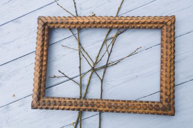 Çerçevede ağacının dalını