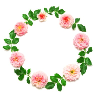 Yaprak ve çiçek çelenk