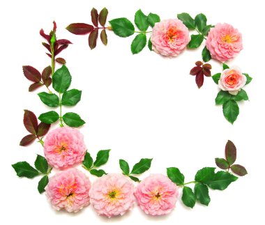 Yaprak ve çiçek çelenk