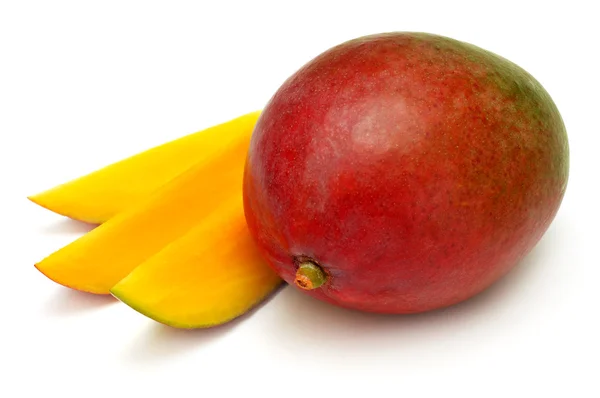 Mango frugt og skiver - Stock-foto
