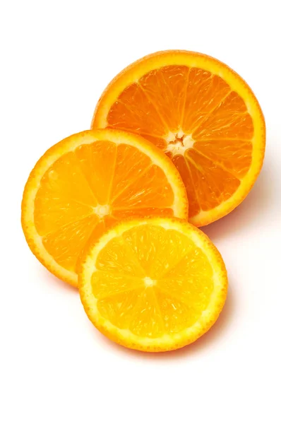 Fatias de laranja maduras — Fotografia de Stock