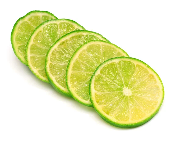 Lime fruit sliced — Stock Photo, Image