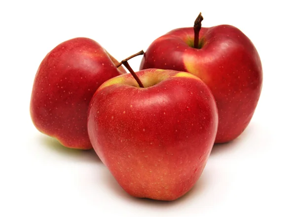 Drei frische Äpfel — Stockfoto