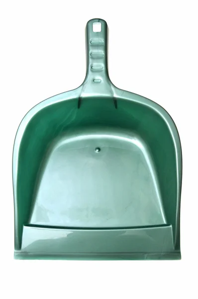 Zielony szufelka z tworzyw sztucznych — Zdjęcie stockowe
