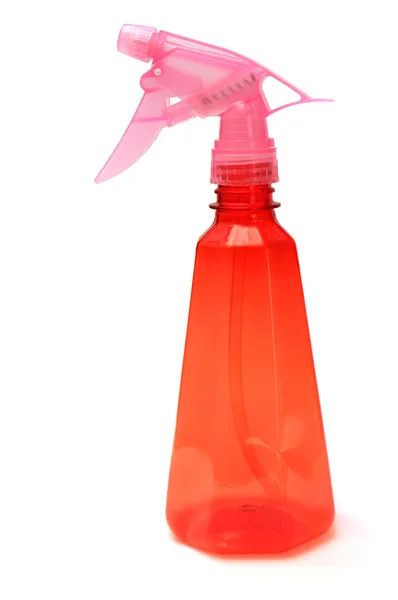 Botella de spray rojo —  Fotos de Stock