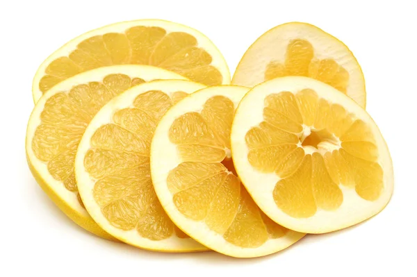 Cut into rings pomelo — Stock Photo, Image