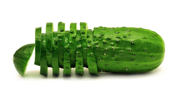 Fatias de pepino verde — Fotografia de Stock