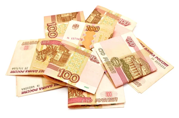 Российские рубли — стоковое фото