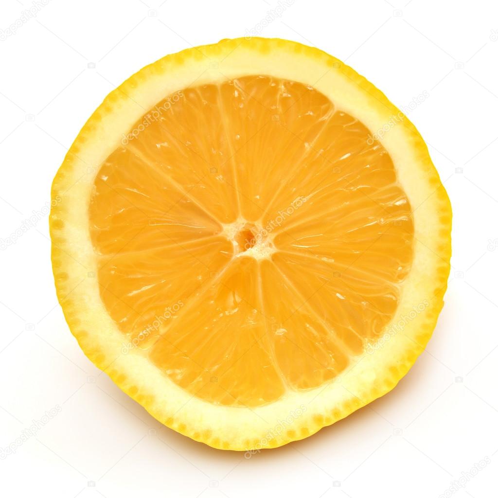 Juicy half of lemon