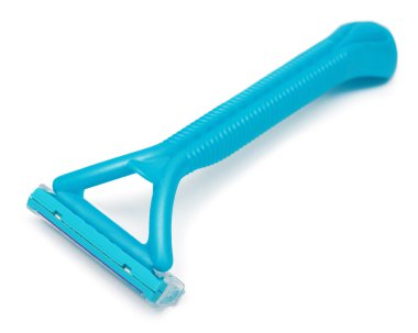 Mavi kadın tıraş makinesi