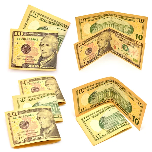 Samling av dollar sedlar — Stockfoto