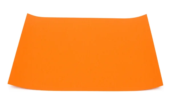 Folha de papel laranja — Fotografia de Stock