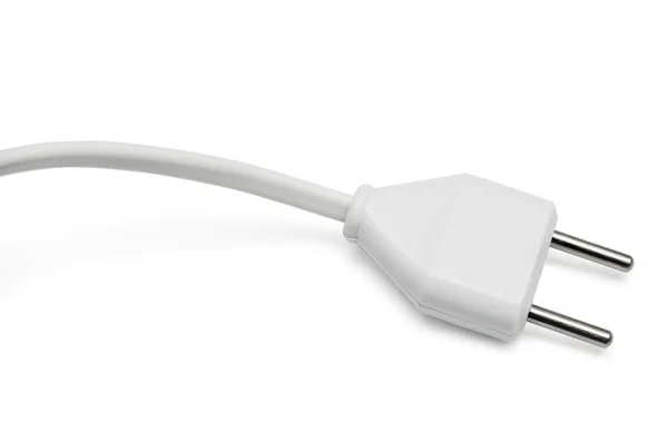 White Electric plug — Stock Photo, Image