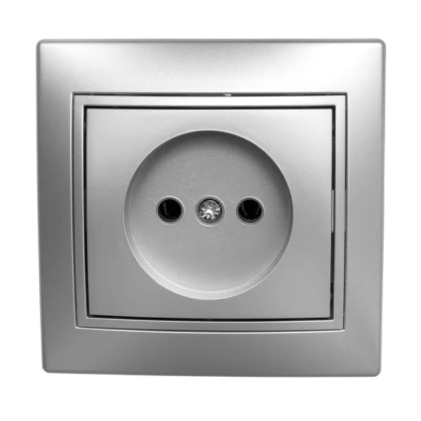 One Gray outlet — Stock Photo, Image