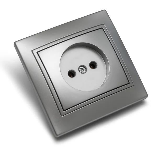 Een grijze stopcontact — Stockfoto