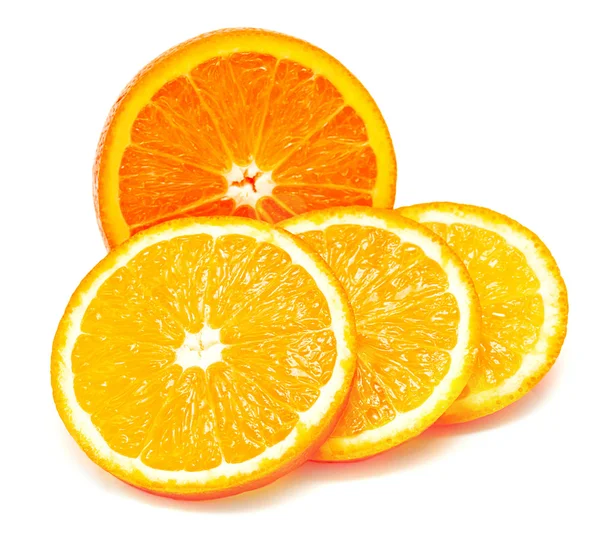 Orange fruit and slices — Stock Photo, Image