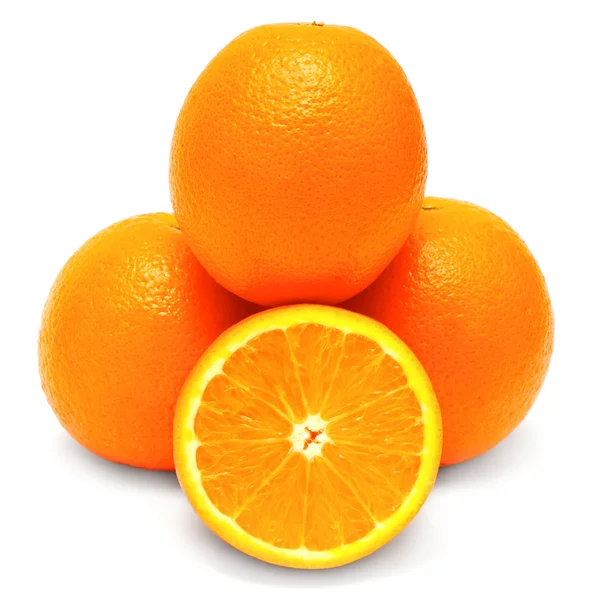 Orange fruits and segment — Stock Photo, Image