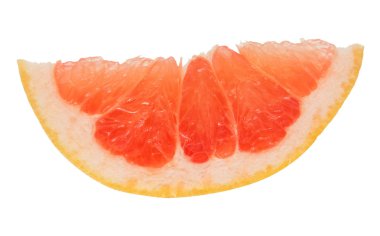 İzole greyfurt dilim