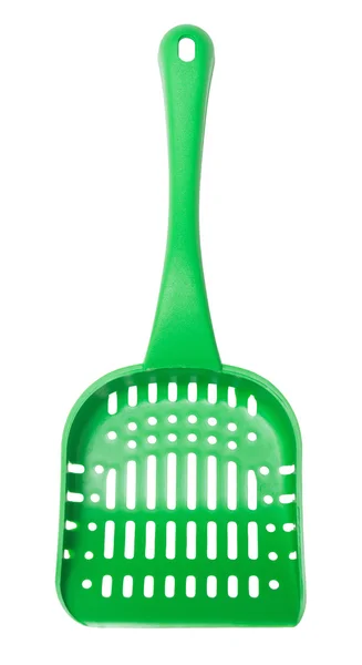 Green litter shovel — Stock Photo, Image