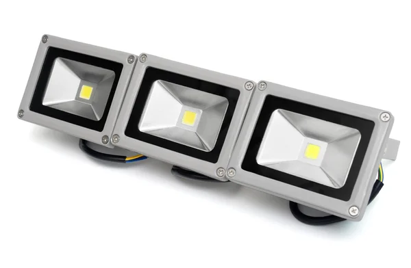 Drie led projectoren — Stockfoto