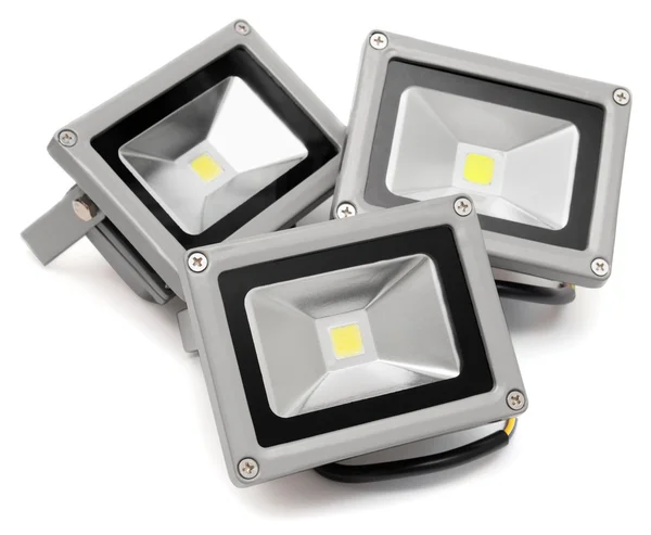 Drei LED-Projektoren — Stockfoto