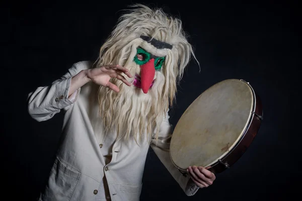 Portrait of witch doctor — Stock Photo, Image