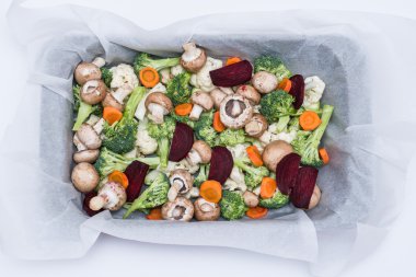 sebze yemek için hazır