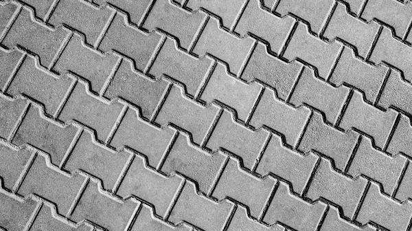 Pavimentos azulejos preto e branco — Fotografia de Stock