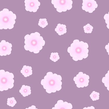 Sakura çiçekleriyle kusursuz desen