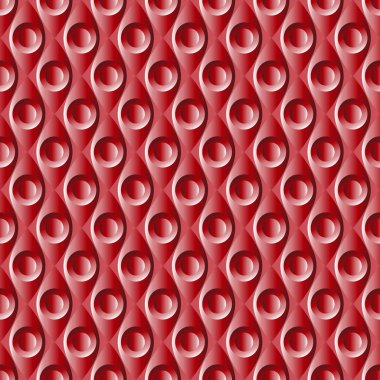 Kesintisiz geometrik kırmızı plastik kalıp