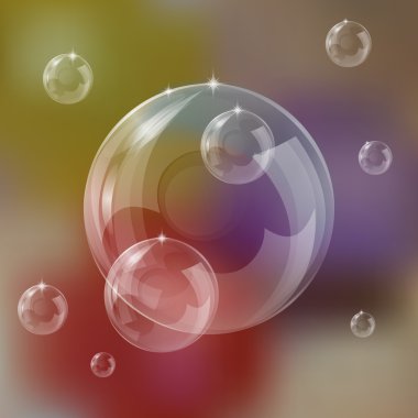 Gerçekçi sabun köpükleri.