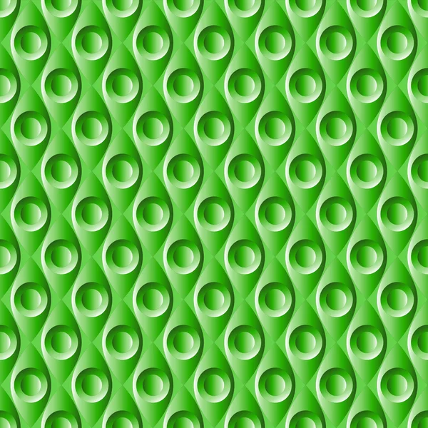 Безшовний геометричний зелений пластиковий візерунок — стоковий вектор