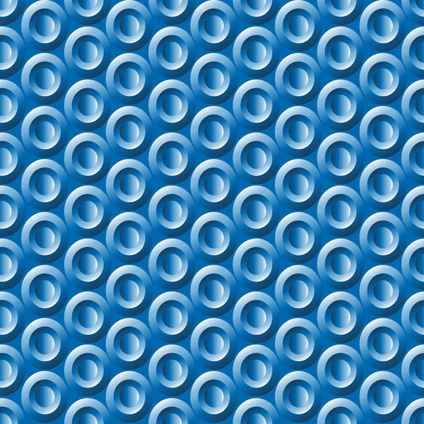 Kesintisiz geometrik mavi plastik daireler desen