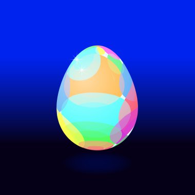 Soyut doku ile tek bir Paskalya yortusu yumurta