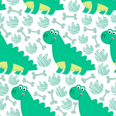 Dinozor vektör seamless modeli.