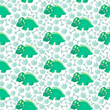 Dinozor vektör seamless modeli.