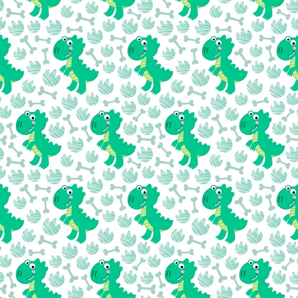 Dinozor Rex vektör seamless modeli.