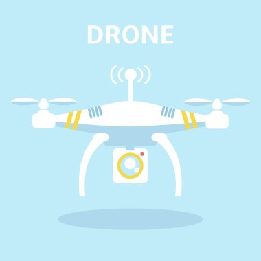 Drone simge vektör.