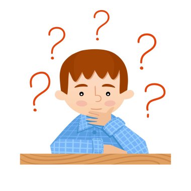 Masasında oturan öğrenci sorar.