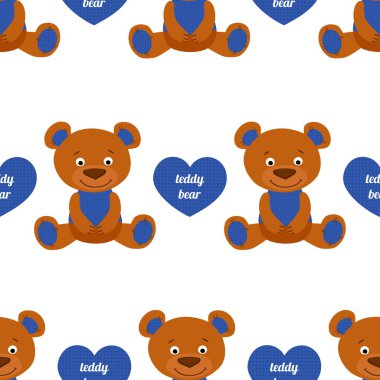 Oyuncak ayı kesintisiz tasarlamak vektör